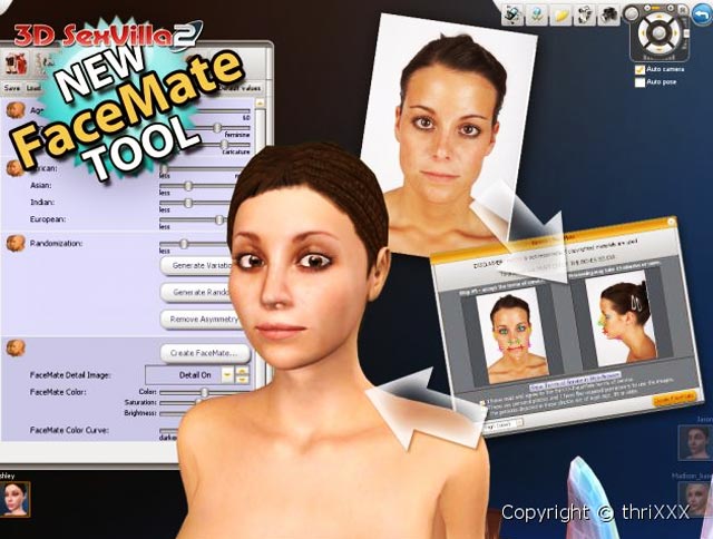 NEW facemate Gamerotica porn video game avatar tool.