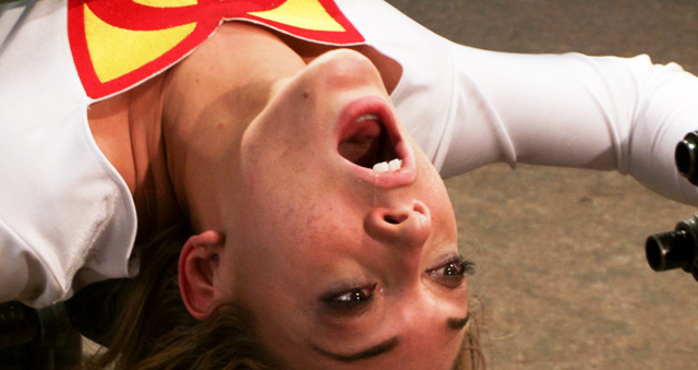 Lily Labeau Superhero bondage parody.