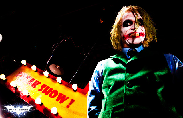 The Dark Knight XXX porn parody The Joker pictures.