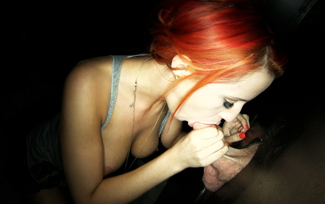 Redhead emo teen glory hole.