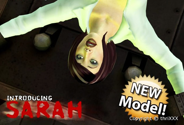 New model Sarah 3D xxx video game.