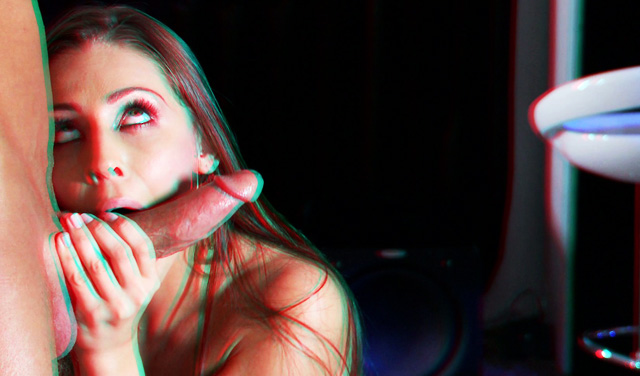 Gracie Glam anaglyph 3D porn.