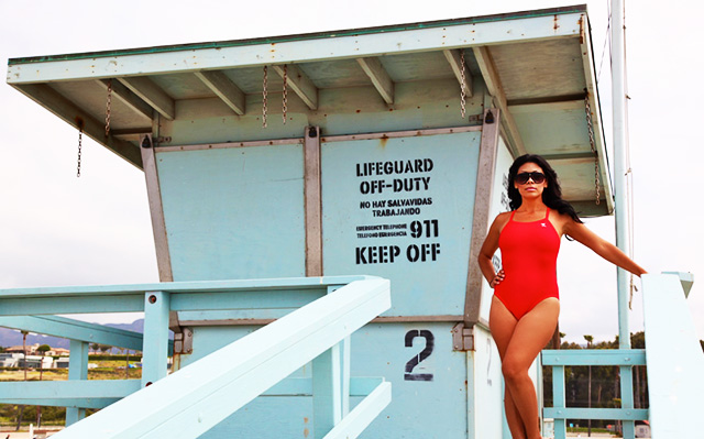 Lifeguard porn parody Bitchwatch anal Cassandra Cruz.