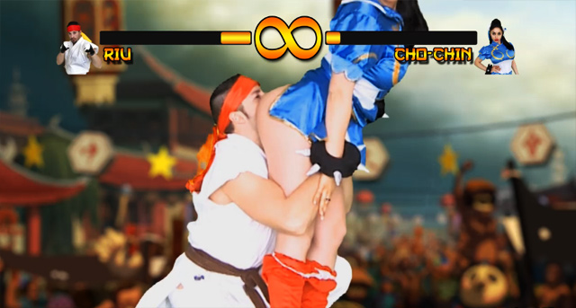 Cum Fighter Street Fighter Video Game Parody Riu VS. Cho-Chin XXX