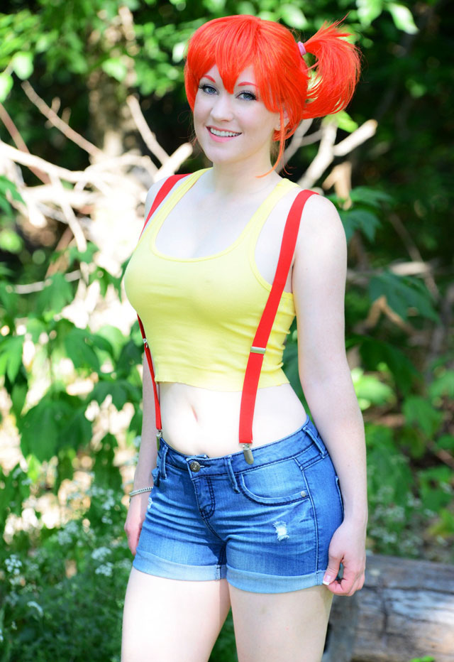 Misty from Pokemon Nude Cosplay Lucy O'Hara