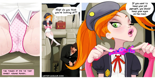 My Dreams Of Alexa by Jaguar.  Dirty comic about private school slut and her panty perverted driver.
