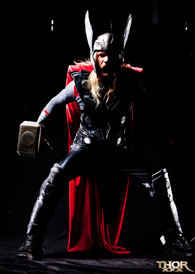 Thor XXX porn parody Vivid Superheroes Brendon Miller as Thor.