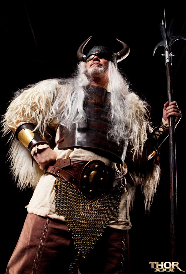 Thor XXX porn parody Vivid Superheroes Mark Davis as Odin.