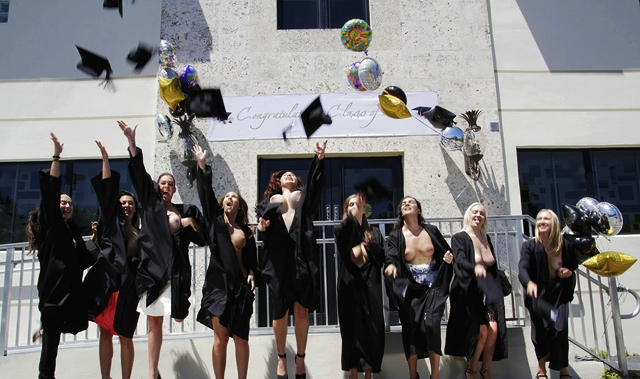 Girl Who Flashed At Graduation