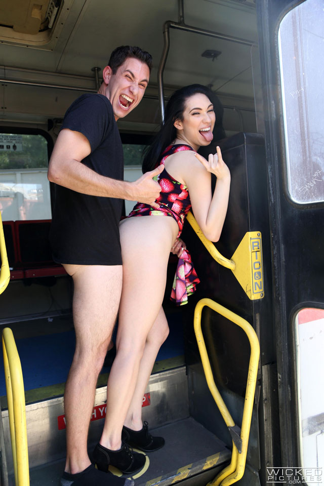 Public Sex on Buses!  Ass Transit starring Natalia Starr, Anastasia Black, Ashley Adams, Karmen Belle, Camille Lixx & Aria Alexander.