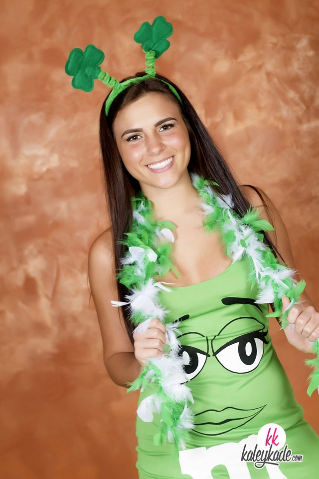 Kaley Kade as the Sexy Green M&M for St. Patrick's Day!