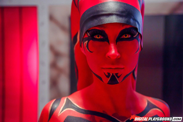 Darth Talon fucked by Darth Krayt porn One Sith xxx parody Star Wars spoof starring Kleio Valentien in lightsaber fight, sex & facial!