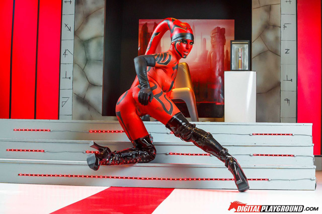 Darth Talon fucked by Darth Krayt porn One Sith xxx parody Star Wars spoof starring Kleio Valentien in lightsaber fight, sex & facial!