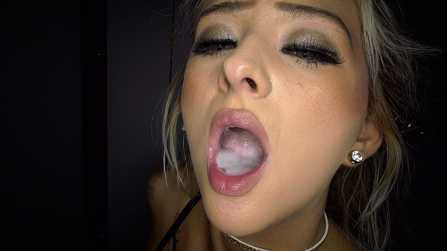 Petite blonde 19 year old tattoo teen interracial bbc gloryhole swallows tons of cum Nyla.