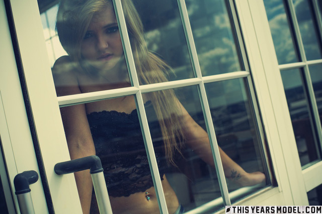 Melody Vee naked in the window Girls of TYM.