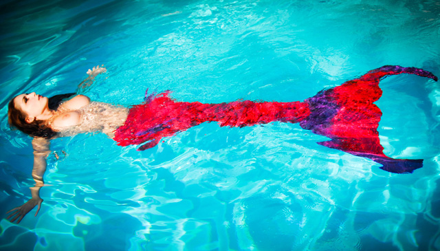 Carlotta Champagne sexy swimming topless mermaid nude wet babe fantasy porn pictures.