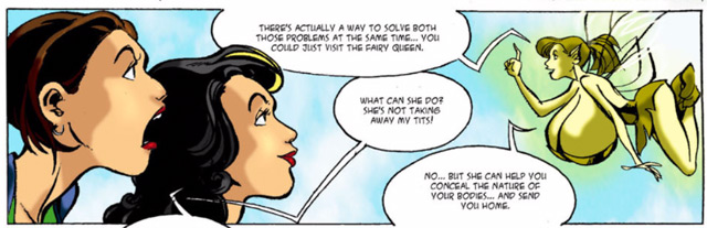 BE Story Club giantess porn comics breast growth fairy magic fairies enhances the bodies of three horny lactating women xxx comix.