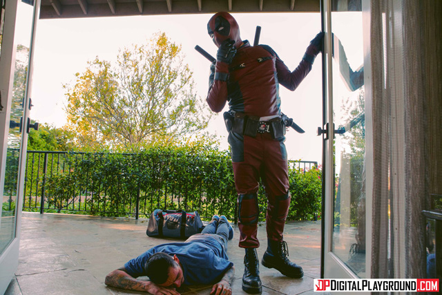 Jerk with a Johnson XXX Deadpool porn parody Jessa Rhodes cheerleader fucks superhero dead pool sex Digital Playground.