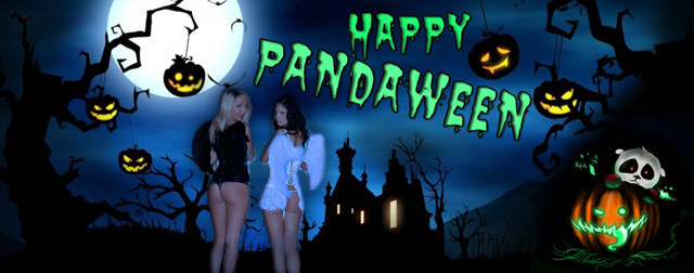 Pandaween Halloween porn zip sets with hot solo girls.