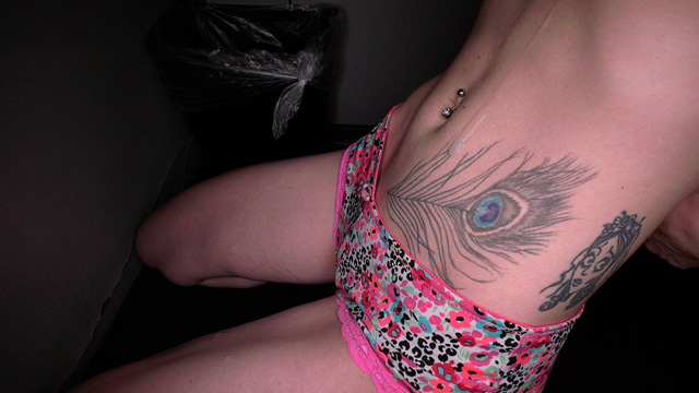 Inked wild chick gloryhole cum swallowing BBC fucking strangers GloryholeSwallow tattoo fetish porn jizz slut 4K.
