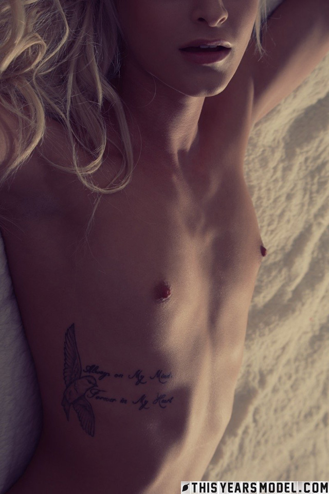 Pornstar stunning slender nude model Emma Hix in Meet Sweet Emma Hix from This Years Model.