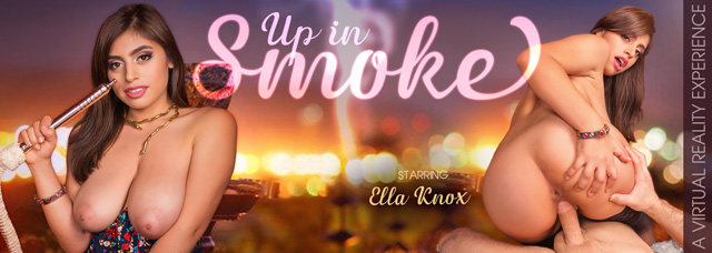 VR hookah porn busty Ella Knox big tit babe exotic VR sex virtual reality porn VR Bangers xxx tit fucking pornstar.
