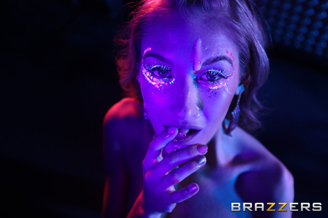 Tiffany Tatum glow in the dark porn blacklight porn roller girl skates club sex bubbles neon paint and big dick in teen Brazzers.