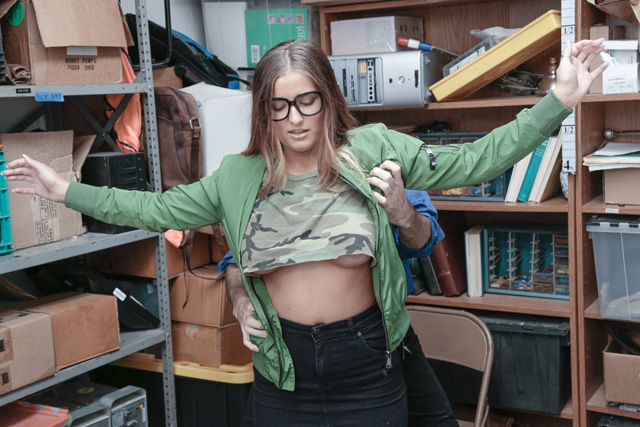 Busty natural amateur teen Dakota Rain caught stealing mall cop blackmails her into sex xxx Shoplyfter busted babes fucked and filmed on hidden cameras.