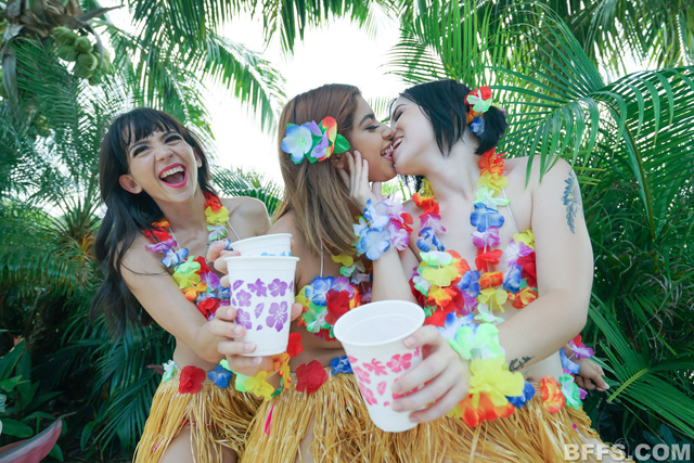 A Hawaiian college/swinger sex party, friend!