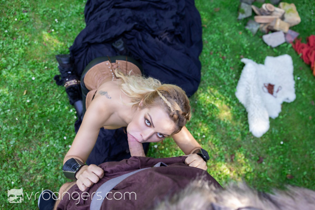 Norsemen A XXX Parody Cherry Kiss blonde Viking babe outdoor sex VR porn parody 8K virtual reality VRBangers.