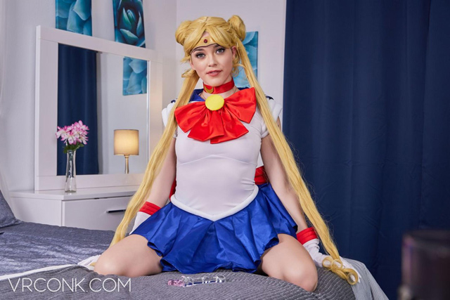 Sailor Moon XXX Usagi Tsukino Sailor Scout Serena porn 8K VR virtual reality fantasy sex cosplay costume porn hardcore uniform Anny Aurora ahegao face fucking.