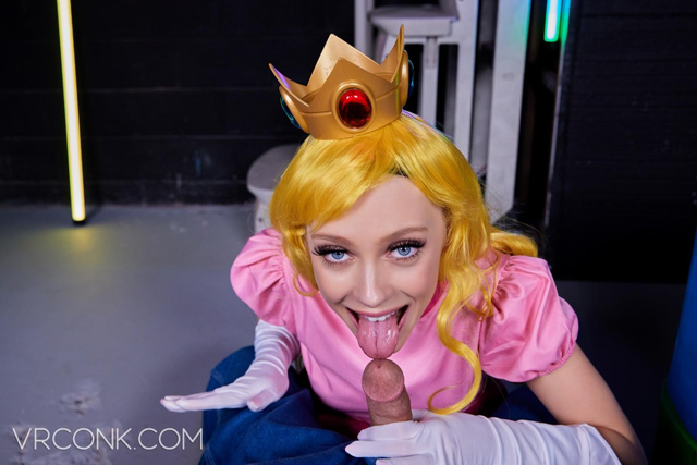 Super Mario XXX a porn parody Princess Peach VR 8K virtual reality sex cosplay sex from VR Conk!