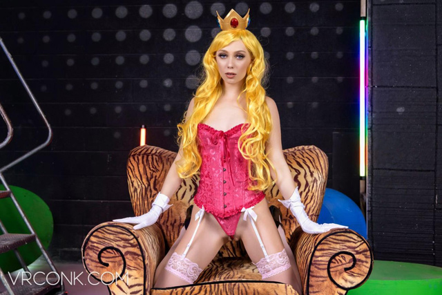 Super Mario XXX a porn parody Princess Peach VR 8K virtual reality sex cosplay sex from VR Conk!