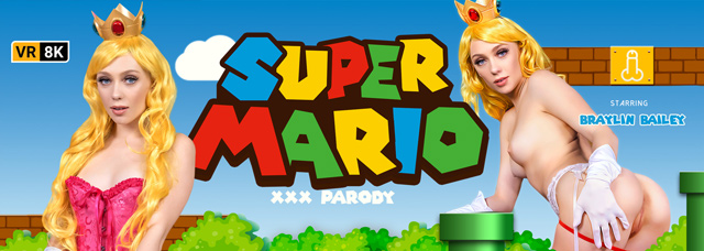 Super Mario XXX a porn parody Princess Peach VR 8K virtual reality sex cosplay sex from VR Conk!