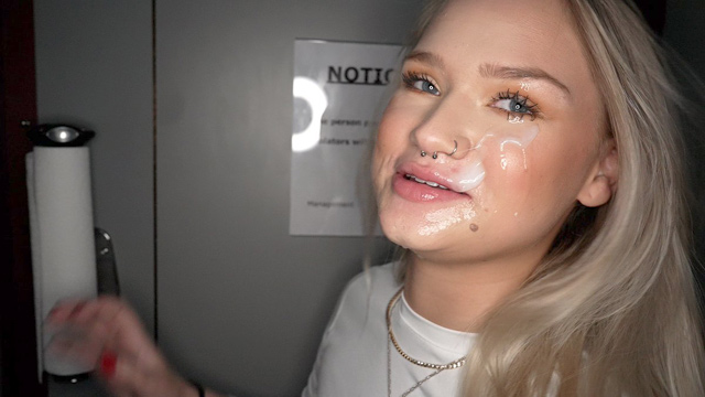 Hot blonde teen slut Harley King Gloryhole Swallow big dick deepthroat blowjobs cum eating facials fetish 4K glory hole porn.