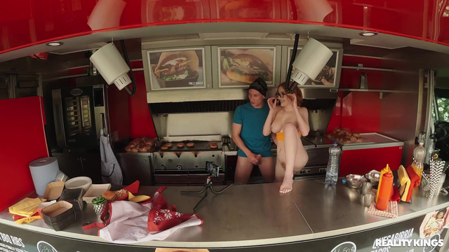 Scarlett Jones fuck truck public sex on a food truck while working busty natural redhead babe wild sex Reality Kings.