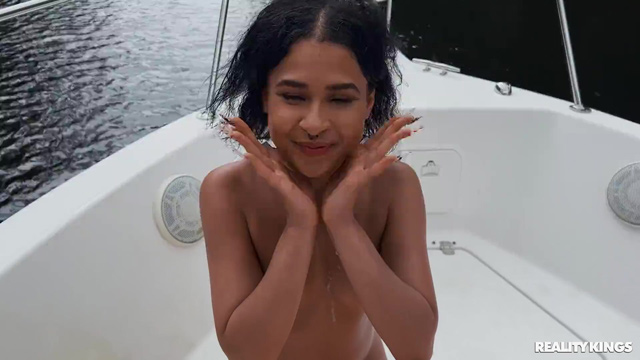 Teen hottie Ryder Rey boat masturbation bikini babe fingering, blowjob & sex on a boat Reality Kings RK public outdoor sex on the water!