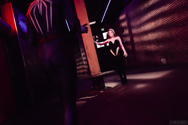 Peter Parker aka. Spiderman fucks Spider-Gwen in hot spidey sex in new slash ship porn parody SpideyPool XXX with Blake Blossom and Tyler Cruise in an Axel Braun Parody from Wicked.