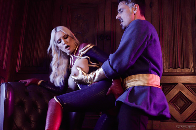 Spideypool XXX Captain Marvel fucks Doctor Strange porn parody cosplay sex Kenzie Taylor & Ryan Driller big tit blonde pornstar from Wicked's Axel Braun.