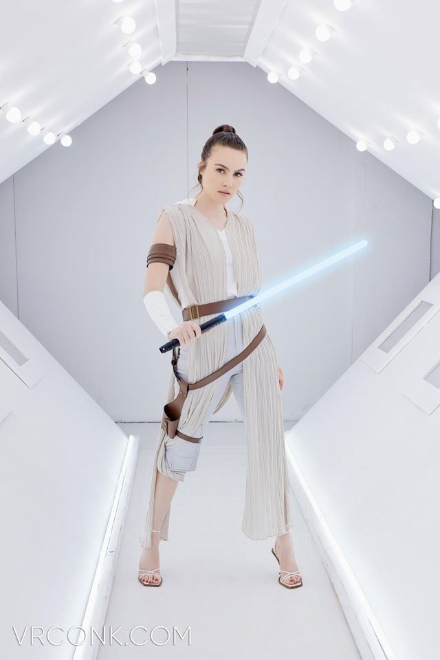 Rey Skywalker XXX new Star Wars porn parody in 8K VR starring Freya Parker virtual reality cosplay spoof VR Conk.