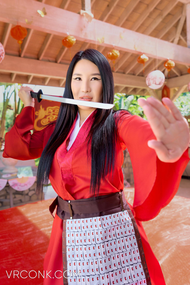 Asian pornstar Suki Sin interview for Porn Corporation accompanied by the Mulan XXX Porn Parody photo set from VR Conk in virtual reality porn!