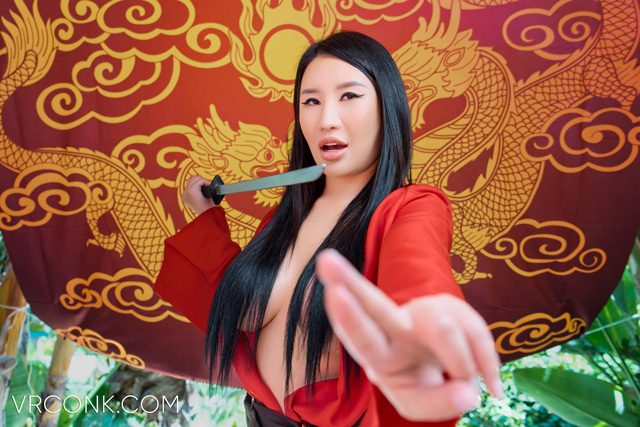 Asian pornstar Suki Sin interview for Porn Corporation accompanied by the Mulan XXX Porn Parody photo set from VR Conk in virtual reality porn!