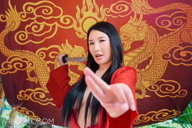 Asian pornstar Suki Sin interview for Porn Corporation accompanied by the Mulan XXX Porn Parody photo set from VR Conk in virtual reality porn!