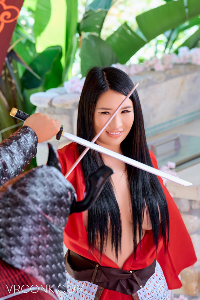 Asian pornstar Suki Sin interview for Porn Corporation accompanied by the Mulan XXX Porn Parody photo set from VR Conk in virtual reality porn!