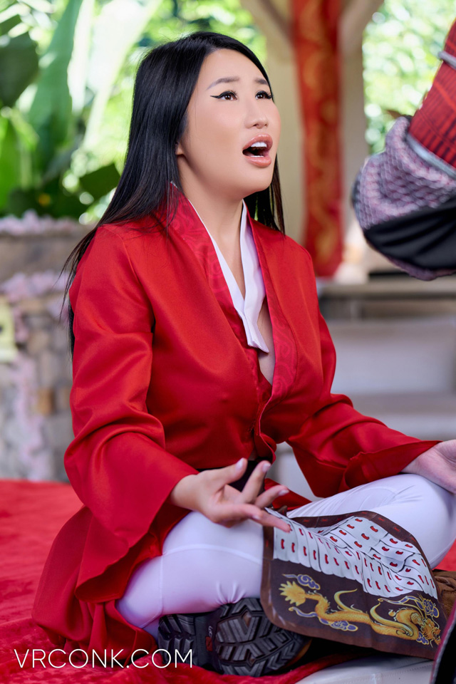 Asian pornstar Suki Sin interview for Porn Corporation accompanied by the Mulan XXX Porn Parody photo set from VR Conk in virtual reality porn!