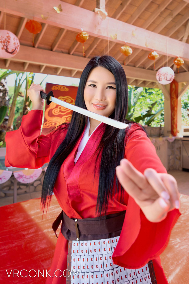 Asian pornstar Suki Sin interview for Porn Corporation accompanied by the Mulan XXX Porn Parody photo set from VR Conk in virtual reality porn!