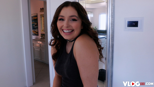 Behind the scenes a porn shoot with Leana Lovings in VLOG XXX while filming a sex scene for Spizoo with co-star Damion Dayski as seen on Porn Corporation.