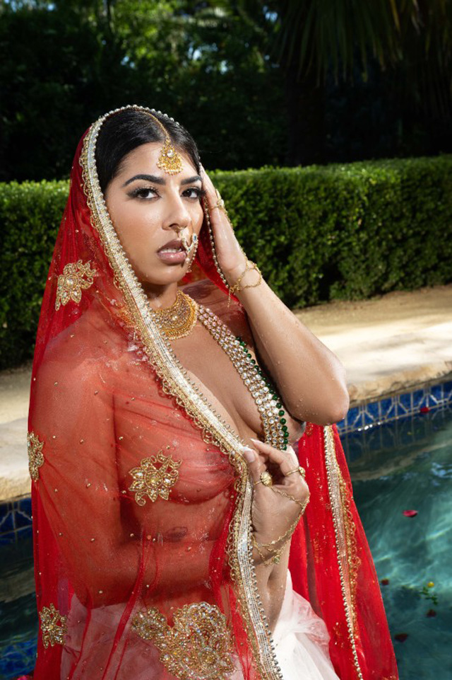 Jasmine Sherni Twistys Treat for September 2024 Pakistani American pornstar babe wet & masturbating in her saree as our new South Asian TOTM porn princess nude & naked as seen on Porn Corporation.