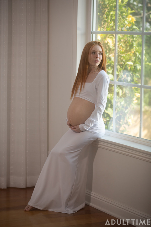 New porn site Preggo World from Adult Time debuts 18 and Pregnant starring Madi Collins redhead school girl teen impregnated by Teacher Seth Gamble in fetish fantasy sex as seen on Porn Corporation.