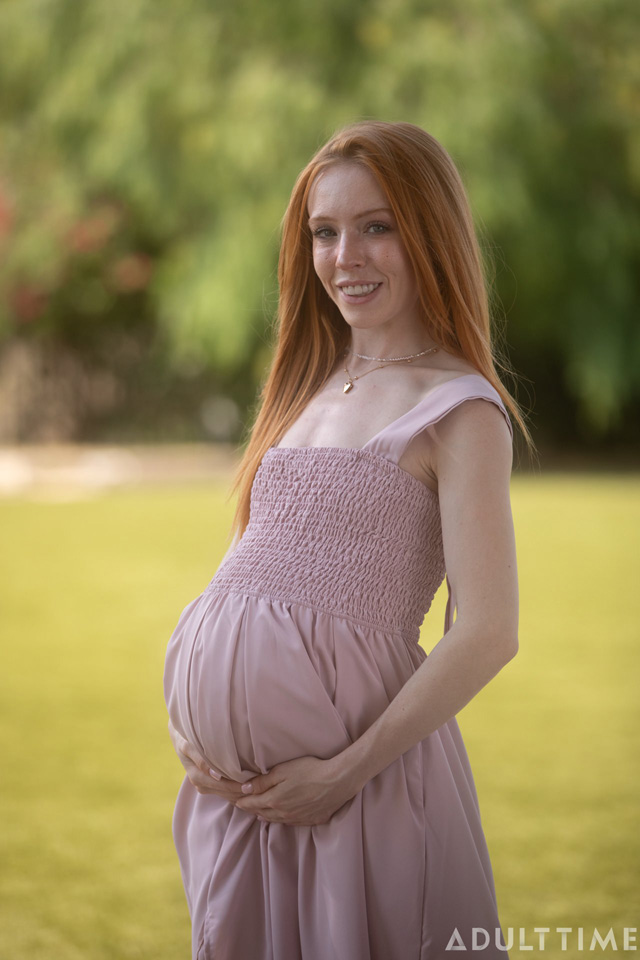 New porn site Preggo World from Adult Time debuts 18 and Pregnant starring Madi Collins redhead school girl teen impregnated by Teacher Seth Gamble in fetish fantasy sex as seen on Porn Corporation.
